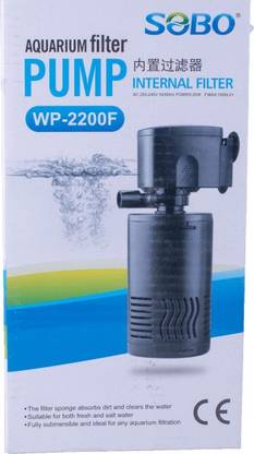 SOBO WP-2200F Aquarium Internal Power Filter Power: 20 Watts OutPut: 1000L/H Power Aquarium Filter