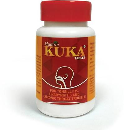 Multani KUKA TABLETS | Relief From Tonsils & Throat Infection - (2 X 50 Tablets)