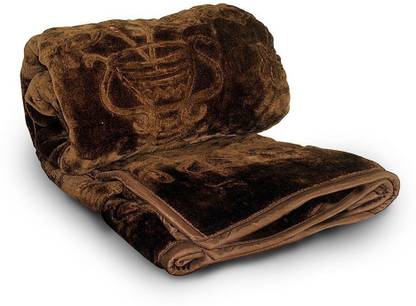 Goyal's Floral Single Mink Blanket for  Heavy Winter