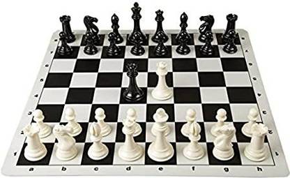 Vixen CHESS MAT WITH CHESS COINS 19 INCH 1 cm Chess Board