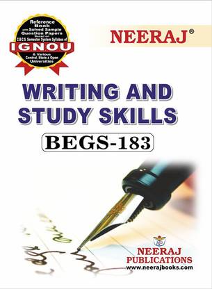 नीरज सेल्फ हेल्प बुक्स फॉर IGNOU : बेग्स-183 राइटिंग एंड स्टडी स्किल्स (बैग-न्यू सेम सिस्टम CBCS सिलेबस) कोर्स. (सीएच.-वाइज़ Ref. बुक विथ पर्व. ईयर सॅाल्व्ड क्वेश्चन पेपर्स) - इंग्लिश मीडियम - लेटेस्ट एडिशन