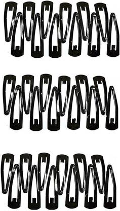 Indofusionn Tik Tak Hair Pins Premium Quality Tik Tak Hair Clips,Hair Pins for Girls and Women - Black (36 Pcs medium) Tic Tac Clip