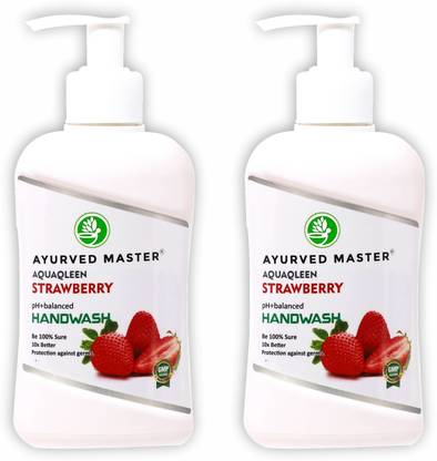 AYURVED MASTER Liquid Skincare Strawberry Bottle Hand Wash Bottle