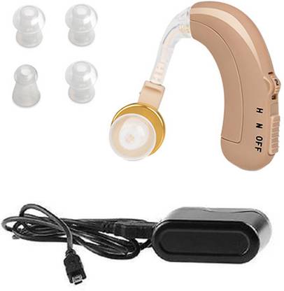 HRH axon c 109 Hearing aids C-109 Sound Enhancement Amplifier Behind The Ear Rechargeable long lasting battery Hearing Machine for elderly deaf, unisex adults and kids Behind The Ear Hearing Aid