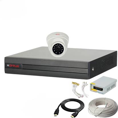 CP PLUS 4 Channal HD DVR 1080p 1Pcs,Indoor Camera 2.4 MP 1Pcs,combo set Security Camera