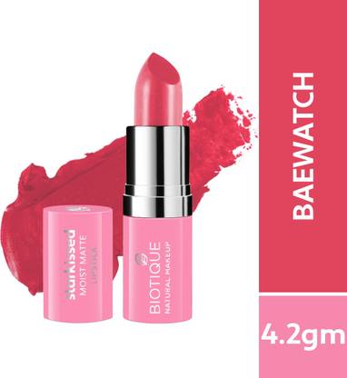 BIOTIQUE Starkissed Moist Matte Lipstick, Baewatch