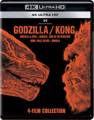 Godzilla vs. Kong, Godzilla: King of the Monsters + Kong: Skull Island + Godzilla (2014) (4K UHD) (4-Disc)