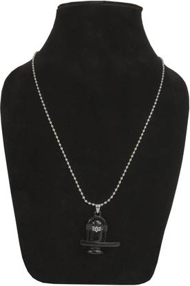 Airtick Black Mahadev Bolenath Mahakal Lord Shiva Bahubali Shivling Locket Pendant Metal Pendant