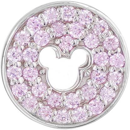 Fourseven Jewellery Pure 925 Sterling Silver Pave Mickey Mouse Floating Pendant Cubic Zirconia Sterling Silver Pendant