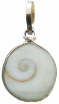 SHRI ASTHA VINAYAK Pendant Natural Gomti Chakra Or Naag-chakra Silver