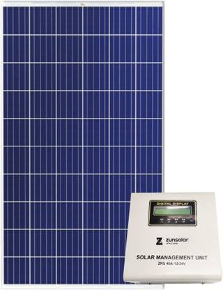 ZunSolar Combo Of Solar Retrofit 20 Ampere Solar Management Unit and 165 Watt Polycrystalline Solar Panel
