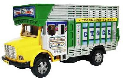 SARASI Public Truc Pull Back Toy Miniature Collection Non Toxic [Green]