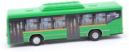 SAVIA TOYS Low Floor Pull Back Bus For KIds , Collection , Gifts Most Modern CNG Bus [GREEN]