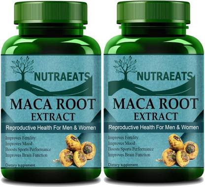 NutraEats Nutrition Advanced Maca Root Capsules Enriched with Maca Root Extract for Men (Pack Of 2)Pro