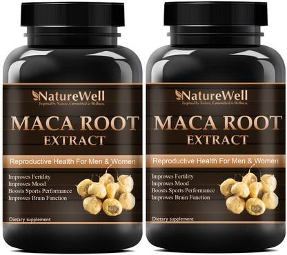 Naturewell Natural Maca root Extract (Pack Of 2) Pro