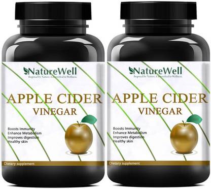 Naturewell Apple Cider Vinegar Capsules (Pack Of 2) Premium