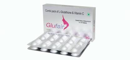 Glufair COMBI PACK OF L-GLUTATHIONE AND VITAMIN C