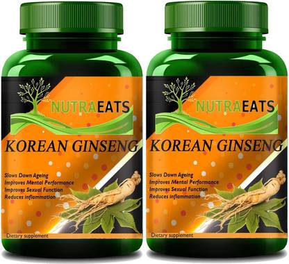 NutraEats Korean Ginseng Extract (Pack Of 2) Ultra