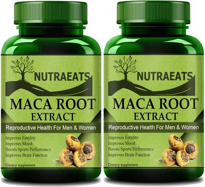 NutraEats Advanced Maca Root Extract Capsules for Reproductive Health (Pack Of 2) Pro
