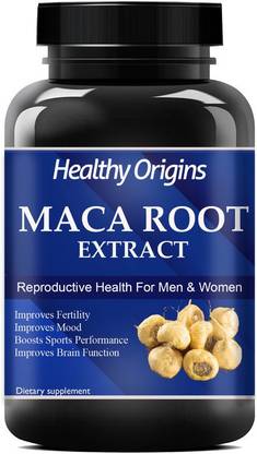 Healthy Origins Maca Root Capsules Enriched with Maca Root Extract for Men