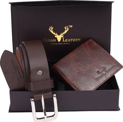 URBAN LEATHER Wallet & Belt Combo