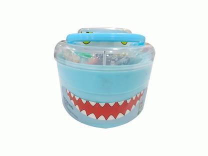 WHIZROBO Colored Modeling Clay with Cartoon Steamship Storage Box Art Clay