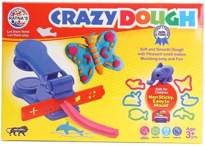 Game Phactory Art & Craft Crazy Dough Clay Set with Machine for Kids