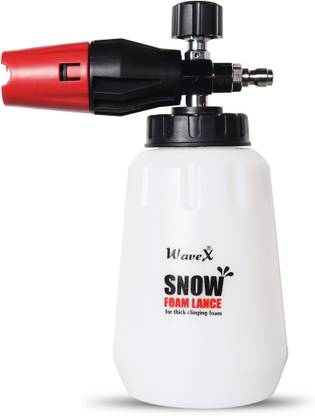 Wavex Foam Cannon for Pressure Washer, Heavy Duty Car Foam Wash Gun Wide Neck Bottle Snow Professional Foam Lance for Pressure Washer Gun with 1/4'' Quick Connector and Extra Orifice Pressure Washer