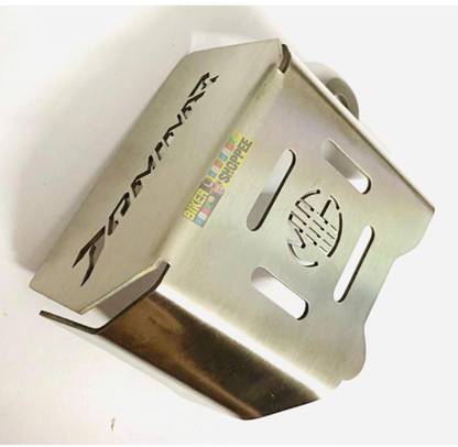 BIKER SHOPPEE MOTORCYCLE STAINLESS STEEL DOMINAR REAR BRAKE OIL CONTAINER GUARD Bike Crash Guard
