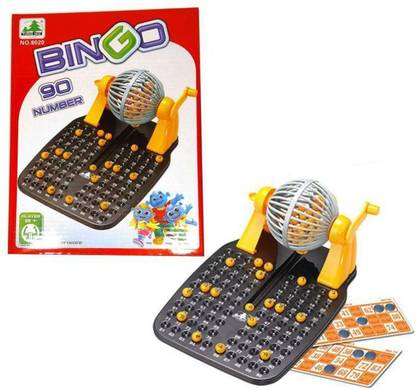 UJIE Bingo Lotto Machine with 90 Number Balls and 48 Cards Lucky Play Game Machine Toys Party & Fun Board Game