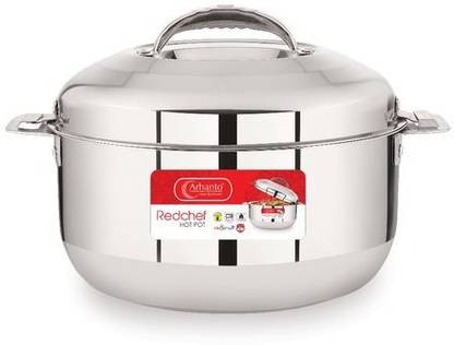 ARHANTO Red Chef Stainless Steel Hotpot Thermoware Casserole