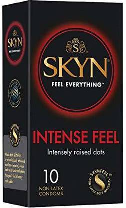 SKYN Intense Feel Non Latex Condoms Pack of 10 Condom