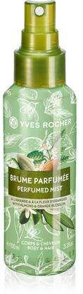 YVES ROCHER Perfumed Mist Body & Hair With Almond & Orange Blossom Body Mist  -  For Men & Women