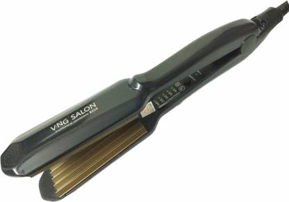 VNG SALOON 65 WATTS INSTANT HEAT CRIMPING IRON INCORPORATING IONIC & OZONIC TECHNOLOGY(Black) Hair Styler