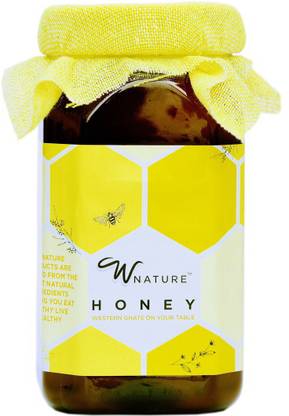 wnature Organic Wild Raw Honey 1KG-100% Pure & Natural