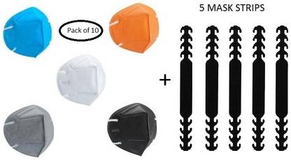 E-DUNIA N95 Breathable Protactive Mask with 5 Face mask straps Ear saver Buckle for Face mask Straps for ear loop mask adjustable Face Mask Holder Extender Head Strap Hook Ear Saver for face mask Cloth Mask