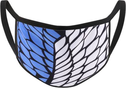ComicSense Re-Usable Unisex AOT Logo Anime Reusable, Washable Cloth Mask