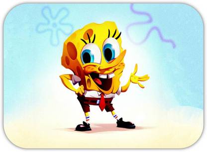 Monk Matters Sponge Bob Design Rubber Base Gaming & Laptop (MPAD00637) Mousepad