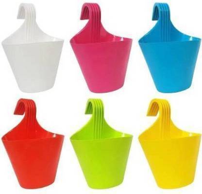 Ramanuj High Quality 6 Decorative Hanging Planters for indoor/outdoor Home Decor Plant Container Set