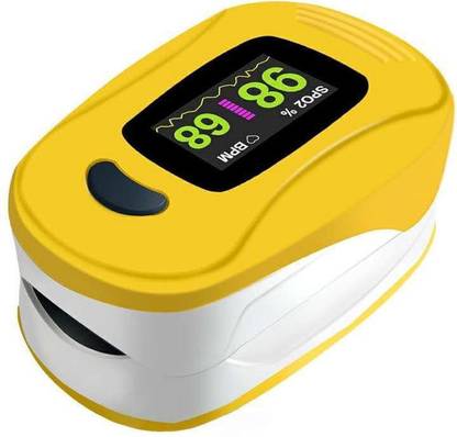 Dr care Pediatric (Kids) Pulse oximeter with battery (Yellow) Pulse Oximeter