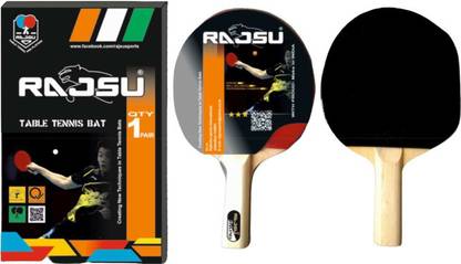 RAJSU RAPID BLADE Red, Black Custom Strung Badminton Racquet