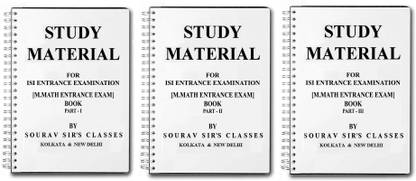 Study Material For Isi Entrance Examination M.Math Entrance Exam