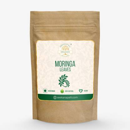 Seekanapalli Organic Moringa Leaves Boosts Immunity, Aids Digestion, Balances Sugar Levels (200g) Unflavoured Herbal Tea Pouch