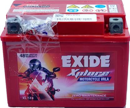 EXIDE XLTZ4 ZERO MAINTENANCE BATTERY 4 Ah Battery for Bike