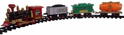 MPH ENTERPRISE Train Toys for Kids with Track Big Size Battery Operated Modal Train Set | Choo Choo Kids Toy Train Emits Real Smoke Light Sound Track Set Battery Operated (Chu Cho Train)