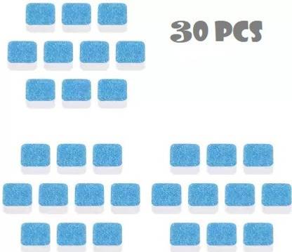 Kuniva SET 0F 30 Washing Machine Stain Tank Cleaner Deep Cleaning Detergent Tablet for Perfectly Cleaning of Tub/Drum Stain Remover. Detergent Powder (PACK OF 30PCS) Detergent Powder