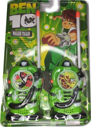 SharvilSons Ben10 Alien Force Action Figure Based Walkie Talkie toy with PTT | Radio communication Walkie talkie Toy for Kids | Ben 10 walkie talkie