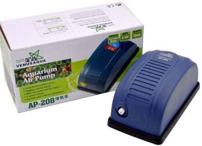 Exotic Pets Exotic Pet Store Venus Ap 208 Air Pump With 1 meter Pipe And ! Air Stone Air Aquarium Pump