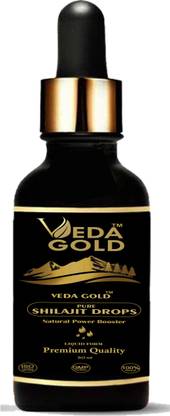 VEDA GOLD shilajit liquid , Pure Shilajit Drops Liquid Form (30 Ml)