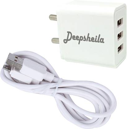 3.4A. 10V FAST CHARGER WITH 2A. 4 CORE V8 SYNC/DATA CABLE 3.4 A Multiport Mobile Charger with Detachable Cable